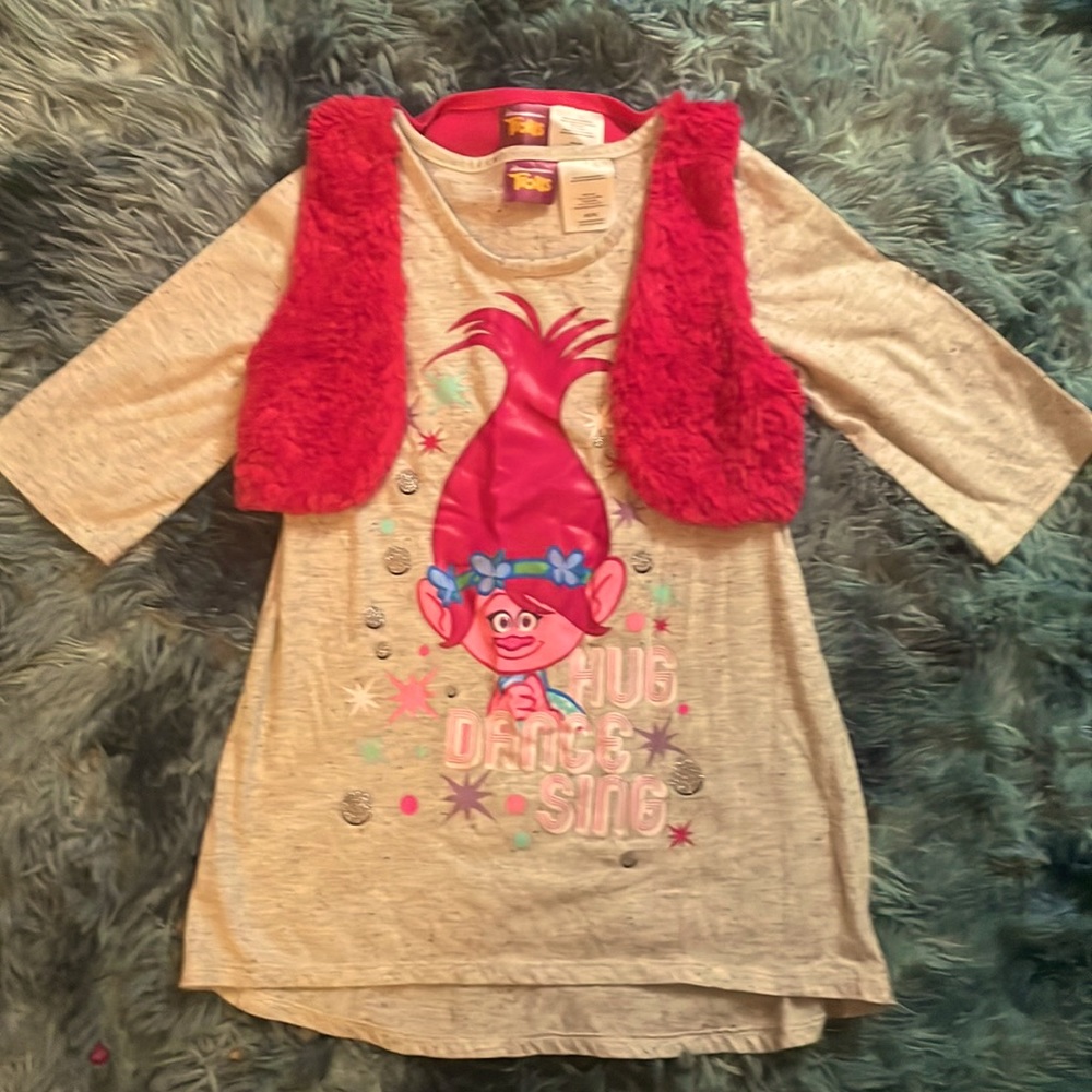 Trolls dress with vest